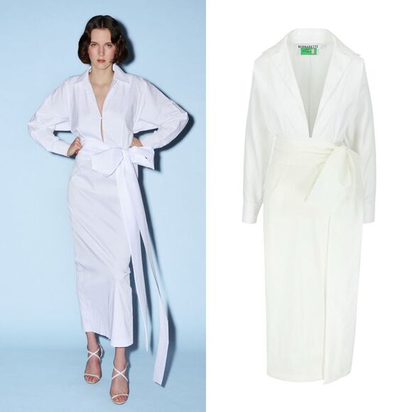 Bernadette Dresses & Skirts - Bernadette Long Sleeve Organic Cotton Claire Shirt Dress Size FR 42 (US10) $1020